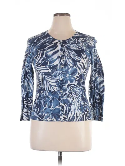 Pre-owned Polo Ralph Lauren 3/4 Sleeve Blouse In Blue