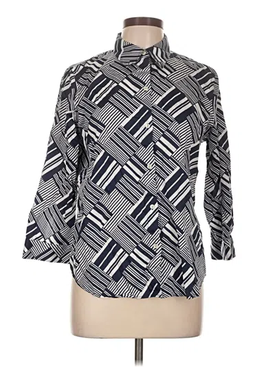 Pre-owned Polo Ralph Lauren 3/4 Sleeve Blouse In Blue