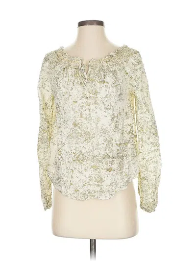 Pre-owned Polo Ralph Lauren 3/4 Sleeve Blouse In Gold