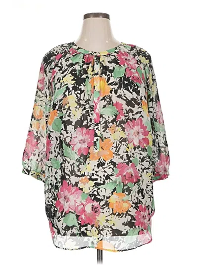 Pre-owned Polo Ralph Lauren 3/4 Sleeve Blouse In Green