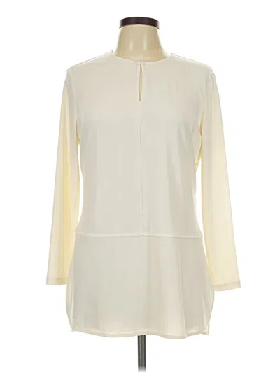 Pre-owned Polo Ralph Lauren 3/4 Sleeve Blouse In Ivory