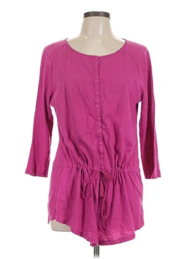 Pre-owned Polo Ralph Lauren 3/4 Sleeve Blouse In Pink
