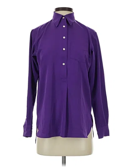 Pre-owned Polo Ralph Lauren 3/4 Sleeve Blouse In Purple
