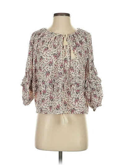 Pre-owned Polo Ralph Lauren 3/4 Sleeve Blouse In White