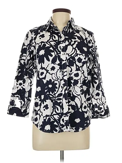 Pre-owned Polo Ralph Lauren 3/4 Sleeve Button Down Shirt In Blue