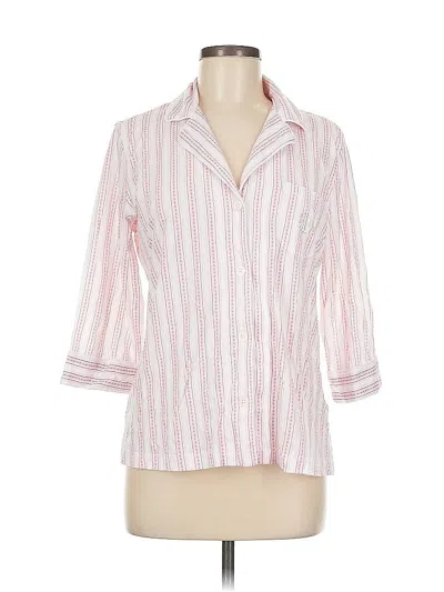Pre-owned Polo Ralph Lauren 3/4 Sleeve Button Down Shirt In Pink