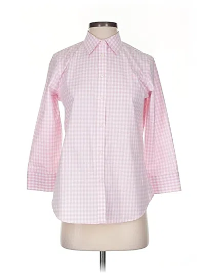 Pre-owned Polo Ralph Lauren 3/4 Sleeve Button Down Shirt In Pink
