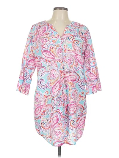 Pre-owned Polo Ralph Lauren 3/4 Sleeve Button Down Shirt In Pink