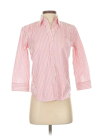 Pre-owned Polo Ralph Lauren 3/4 Sleeve Button Down Shirt In Red