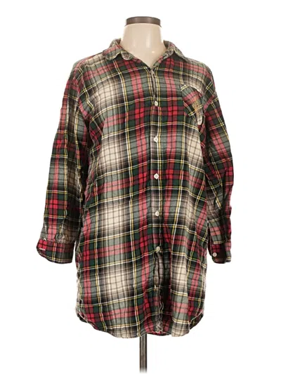 Pre-owned Polo Ralph Lauren 3/4 Sleeve Button Down Shirt In Red