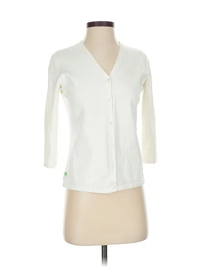 Pre-owned Polo Ralph Lauren 3/4 Sleeve Button Down Shirt In White