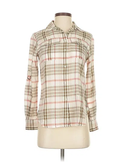 Pre-owned Polo Ralph Lauren 3/4 Sleeve Button Down Shirt In White