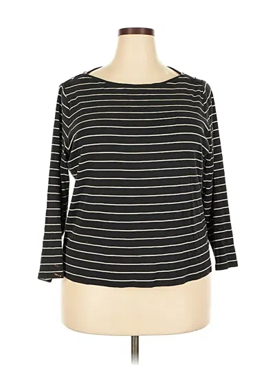 Pre-owned Polo Ralph Lauren 3/4 Sleeve T-shirt In Black