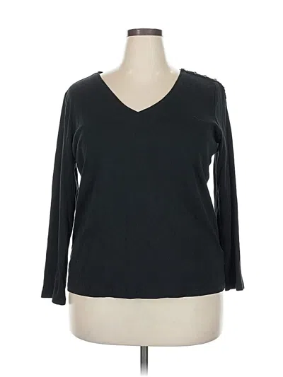 Pre-owned Polo Ralph Lauren 3/4 Sleeve T-shirt In Black