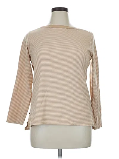Pre-owned Polo Ralph Lauren 3/4 Sleeve T-shirt In Tan