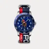 Polo Ralph Lauren 42 Mm Polo Player Steel Blue Dial In Multi