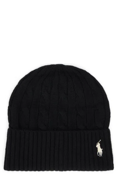 Polo Ralph Lauren 455981442 Wool And Cashmere Beanie In Black
