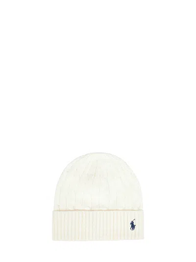 Polo Ralph Lauren 455981442-003 Beanie In Ivory
