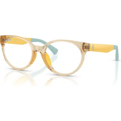 Polo Ralph Lauren Kids'  47mm Phantos Optical Glasses In Yellow