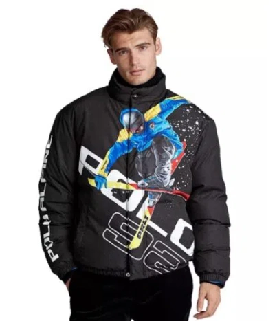 Pre-owned Polo Ralph Lauren $498  Mens Medium Coat Ski Alpine 92 Down Snowboard Jacket In Black