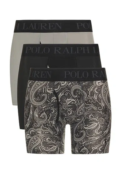 Polo Ralph Lauren 4d Flex Cooling Microfiber Boxer Brief 3 Pack In Multi
