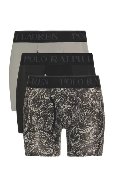 Polo Ralph Lauren 4d Flex Cooling Microfiber Boxer Brief 3 Pack In Multi