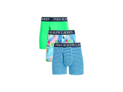 Polo Ralph Lauren 4d Flex Cooling Microfiber Boxer Briefs In Multi