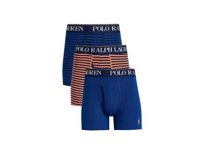 Polo Ralph Lauren 4d Flex Cooling Microfiber Boxer Briefs In Blue
