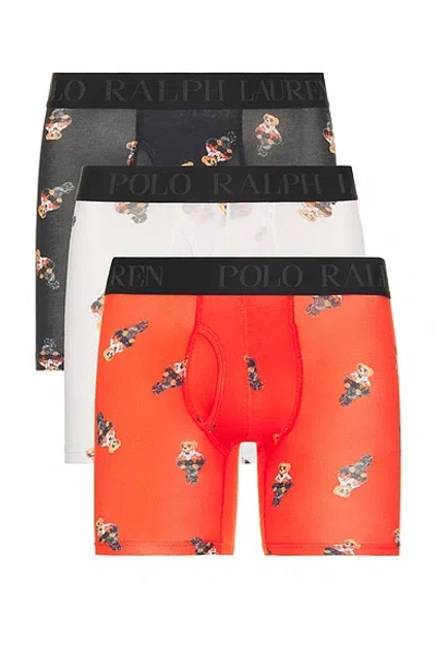 Polo Ralph Lauren 4d Flex Holiday Gift Set Boxer Brief 3 Pack In Multi
