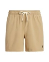 Polo Ralph Lauren 5.5-inch Traveler Swim Trunk Man Swim Trunks Beige Size L Recycled Polyester, Elas