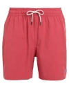 Polo Ralph Lauren 5.5-inch Traveler Swim Trunk Man Swim Trunks Brick Red Size L Recycled Polyester,