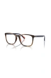 Polo Ralph Lauren 52mm Rectangle Optical Glasses In Brown