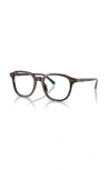 Polo Ralph Lauren 50mm Round Optical Glasses In Brown