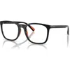 Polo Ralph Lauren 52mm Rectangle Optical Glasses In Black