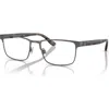 Polo Ralph Lauren 56mm Rectangle Optical Glasses In Black