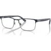 Polo Ralph Lauren 56mm Rectangle Optical Glasses In Black