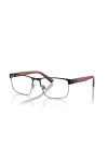 Polo Ralph Lauren 56mm Rectangle Optical Glasses In Multi