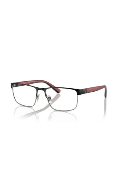 Polo Ralph Lauren 56mm Rectangle Optical Glasses In Multi