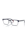 Polo Ralph Lauren 57mm Rectangle Optical Glasses In Blue
