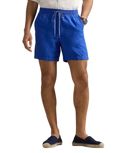 Polo Ralph Lauren 6 Inch Polo Prepster Linen Shorts In New Iris Blue