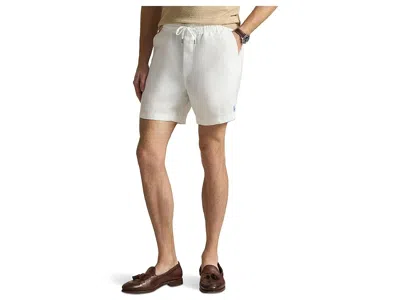Polo Ralph Lauren 6 Polo Prepster Linen Shorts In White
