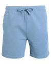 Polo Ralph Lauren 6.5-inch Loopback Fleece Short Man Shorts & Bermuda Shorts Light Blue Size L Cotto