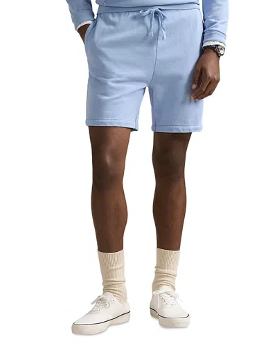 Polo Ralph Lauren 6.5 Inch Loopback Fleece Shorts In Chambray Blue