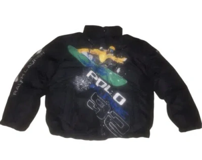 Pre-owned Polo Ralph Lauren $698  Ski Alpine 92 Goose Down Jacket In Black Size Med