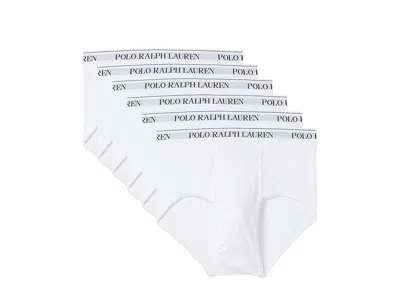 Polo Ralph Lauren 6-pack Classic Fit Cotton Mid-rise Briefs In White