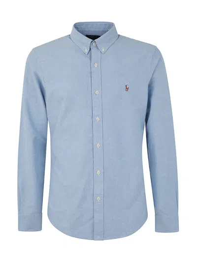 Polo Ralph Lauren Sl Bd Ppc Sp Long Sleeve Sport Shirt Clothing In Blue