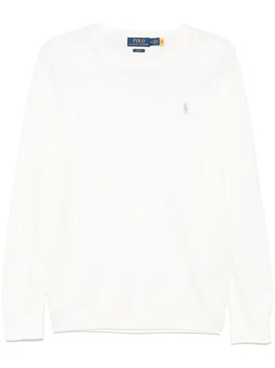 POLO RALPH LAUREN PULLOVER LONG SLEEVE,710.890558.506 DECKWASH WHITE