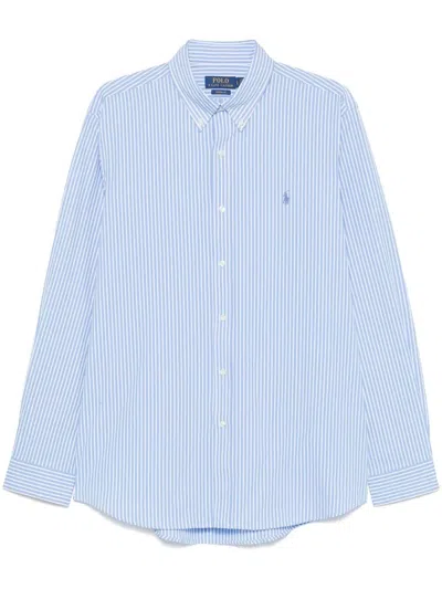 POLO RALPH LAUREN SPORT SHIRT LONG SLEEVE,710.929346.016 CANVAS BLUE WHITE