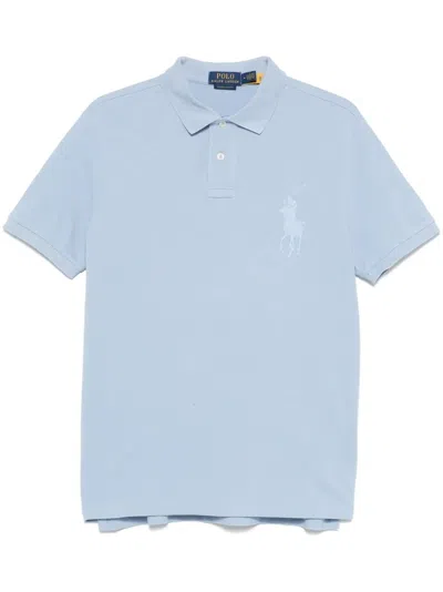 POLO RALPH LAUREN POLO SHIRT SHORT SLEEVE,710.938137.012 CHAMBRAY BLUE