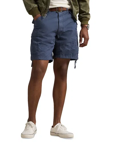 Polo Ralph Lauren 8 Inch Classic Fit Ripstop Cargo Shorts In Blue